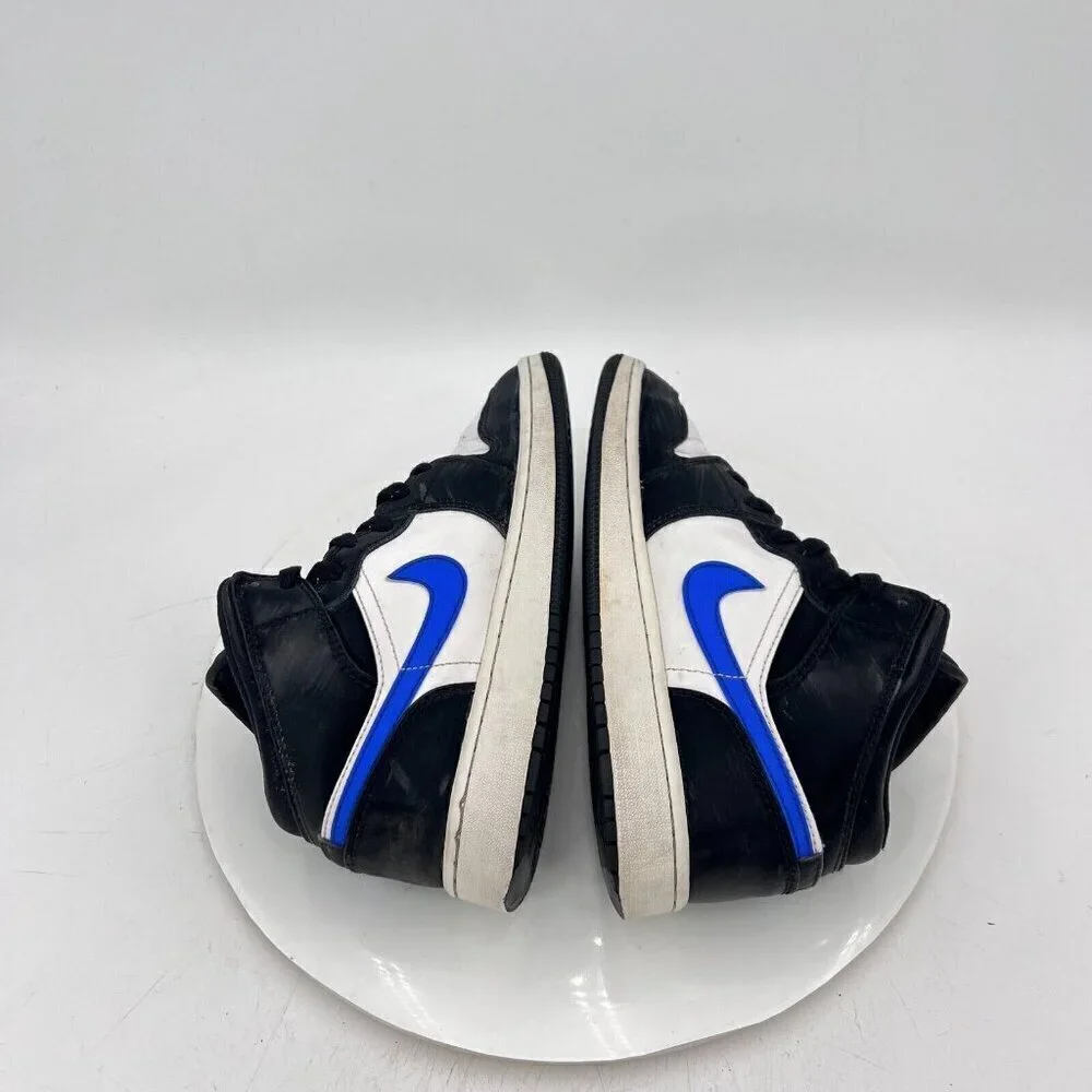 Nike Air Jordan 1 Mid Youth Size 5Y Women 6.5 554725-084 Black Racer Blue Shoes